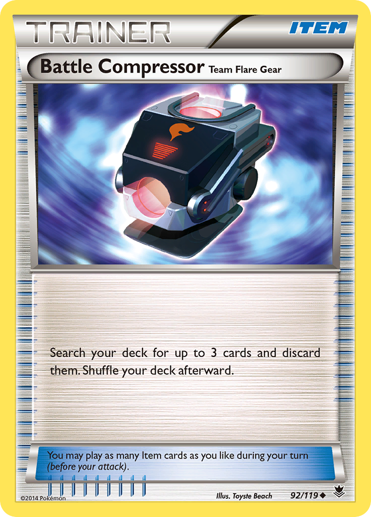 Battle Compressor Team Flare Gear (92/119) [XY: Phantom Forces] | Pegasus Games WI