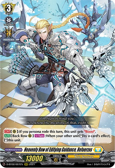 Heavenly Bow of Edifying Guidance, Refuerzos (D-BT02/007EN) [A Brush with the Legends] | Pegasus Games WI