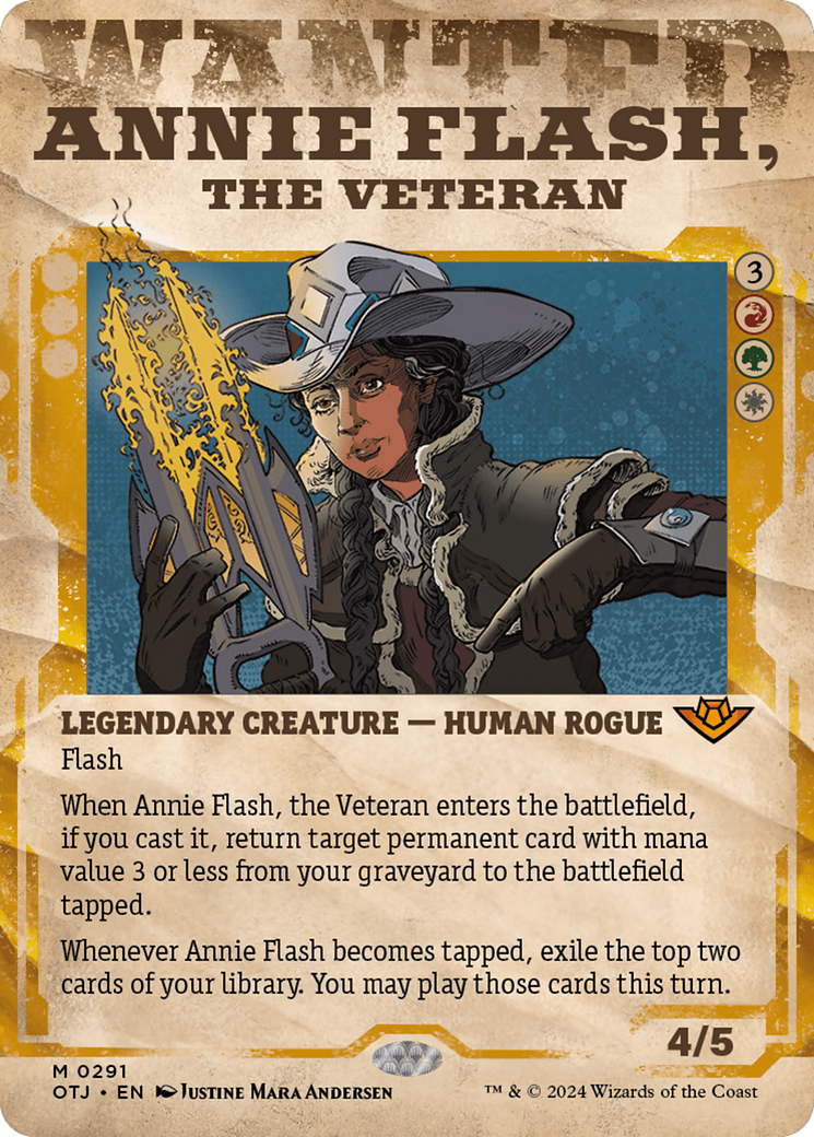 Annie Flash, the Veteran (Showcase) [Outlaws of Thunder Junction] | Pegasus Games WI