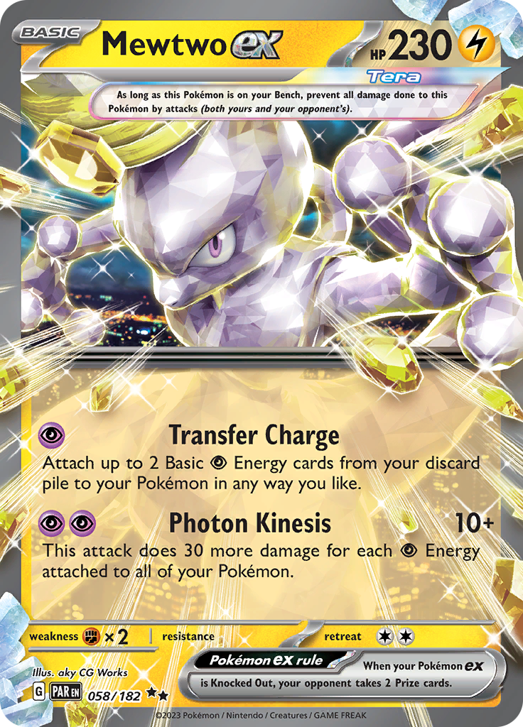 Mewtwo ex (058/182) [Scarlet & Violet: Paradox Rift] | Pegasus Games WI