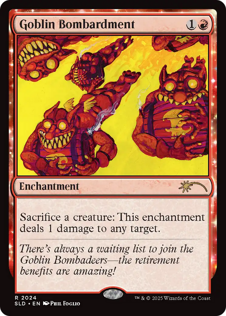 Goblin Bombardment (2024) (Rainbow Foil) [Secret Lair Drop Series] | Pegasus Games WI