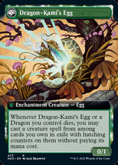 The Dragon-Kami Reborn // Dragon-Kami's Egg (Extended Art) [Kamigawa: Neon Dynasty] | Pegasus Games WI