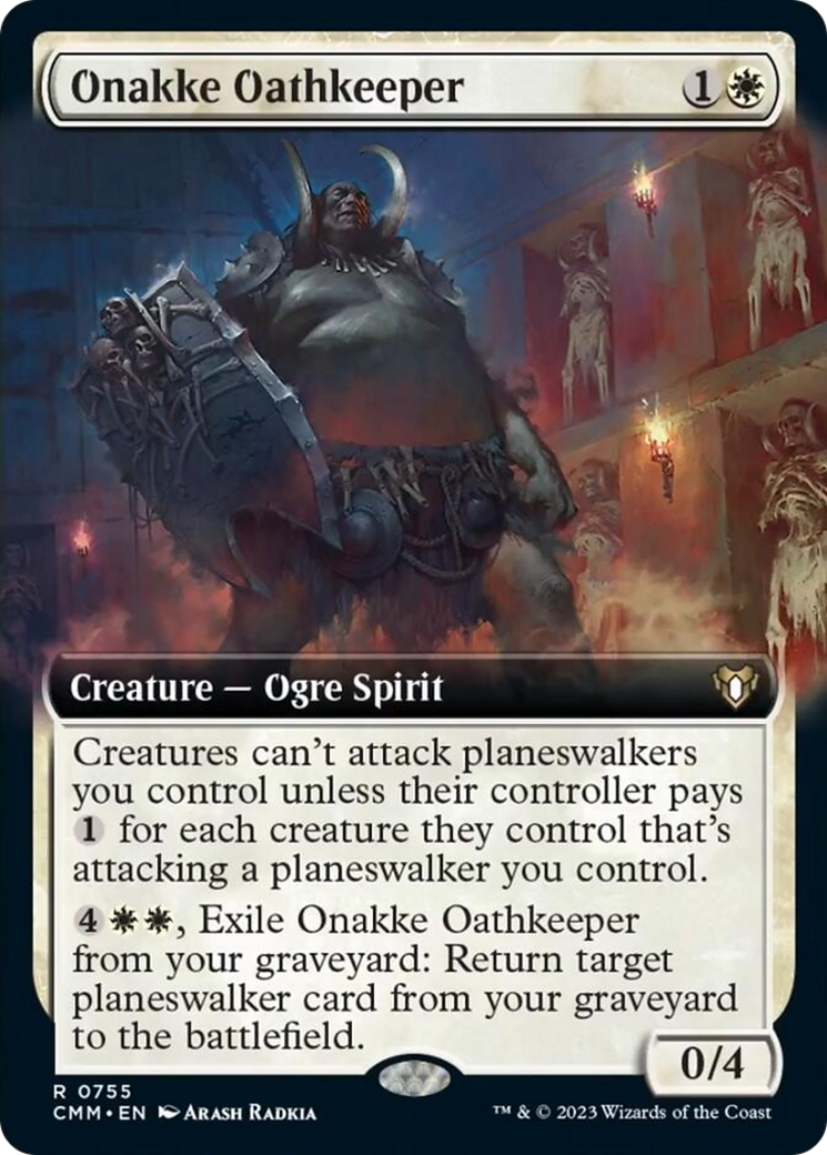 Onakke Oathkeeper (Extended Art) [Commander Masters] | Pegasus Games WI