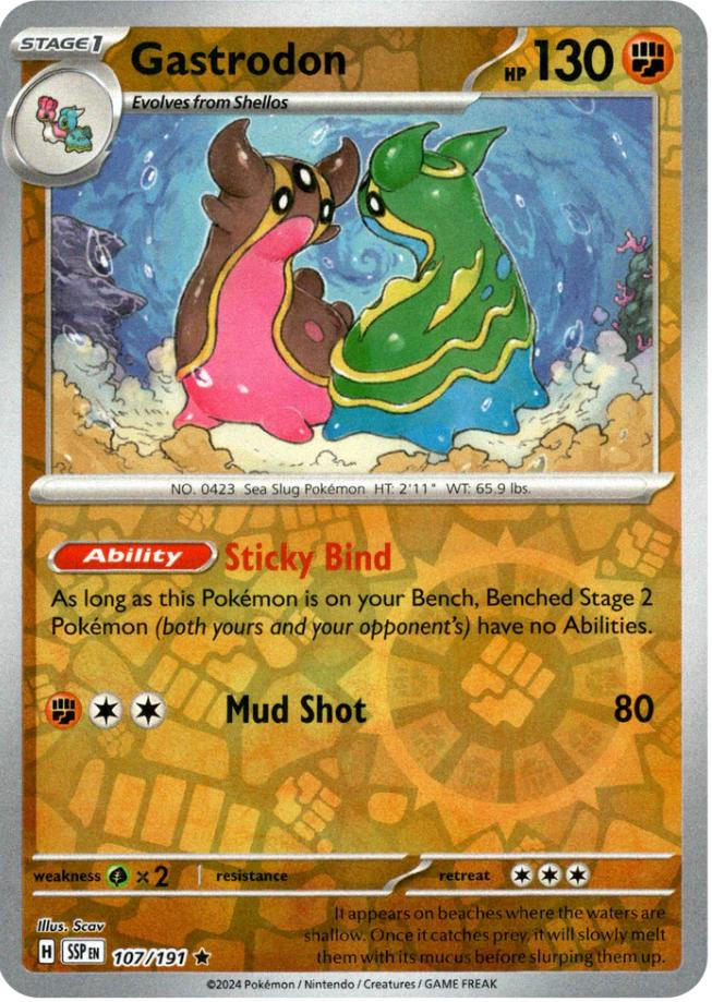 Gastrodon (107/191) [Scarlet & Violet: Surging Sparks] | Pegasus Games WI
