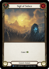 Sigil of Solace (Red) [U-WTR173] (Welcome to Rathe Unlimited)  Unlimited Rainbow Foil | Pegasus Games WI