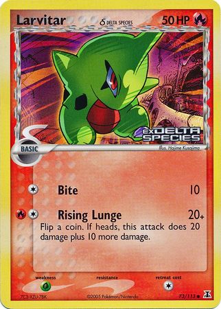 Larvitar (73/113) (Delta Species) (Stamped) [EX: Delta Species] | Pegasus Games WI