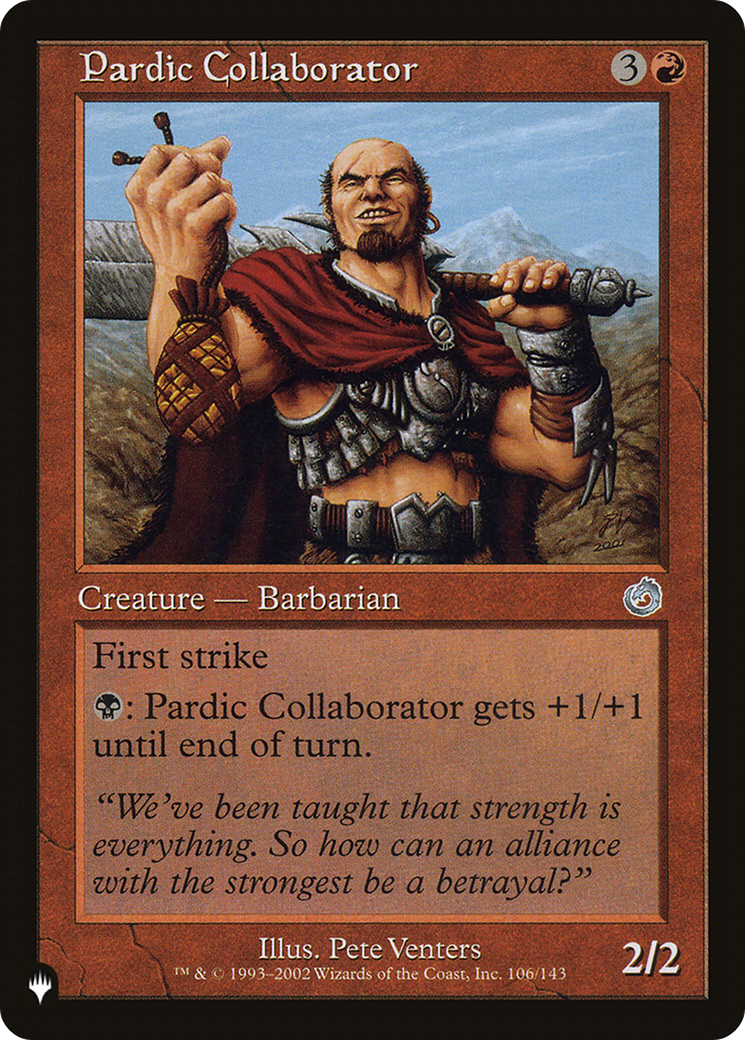 Pardic Collaborator [The List Reprints] | Pegasus Games WI