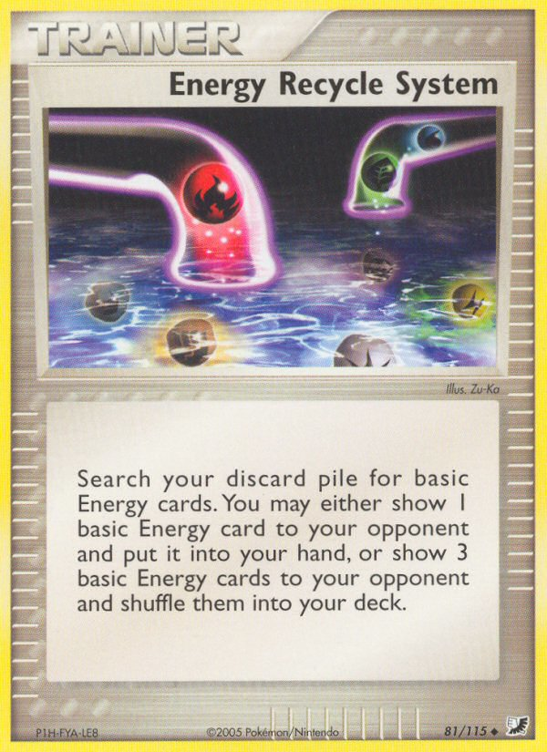 Energy Recycle System (81/115) [EX: Unseen Forces] | Pegasus Games WI