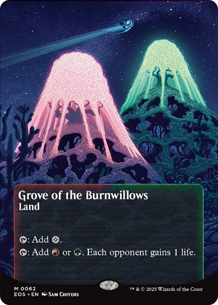 Grove of the Burnwillows (0062) (Borderless) [Edge of Eternities: Stellar Sights] | Pegasus Games WI