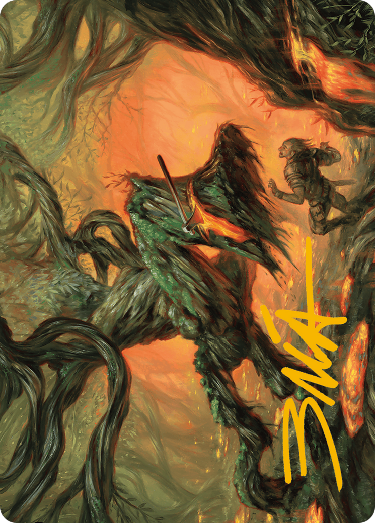 Stump Stomp Art Card (Gold-Stamped Signature) [Modern Horizons 3 Art Series] | Pegasus Games WI