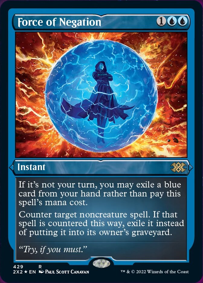 Force of Negation (Foil Etched) [Double Masters 2022] | Pegasus Games WI