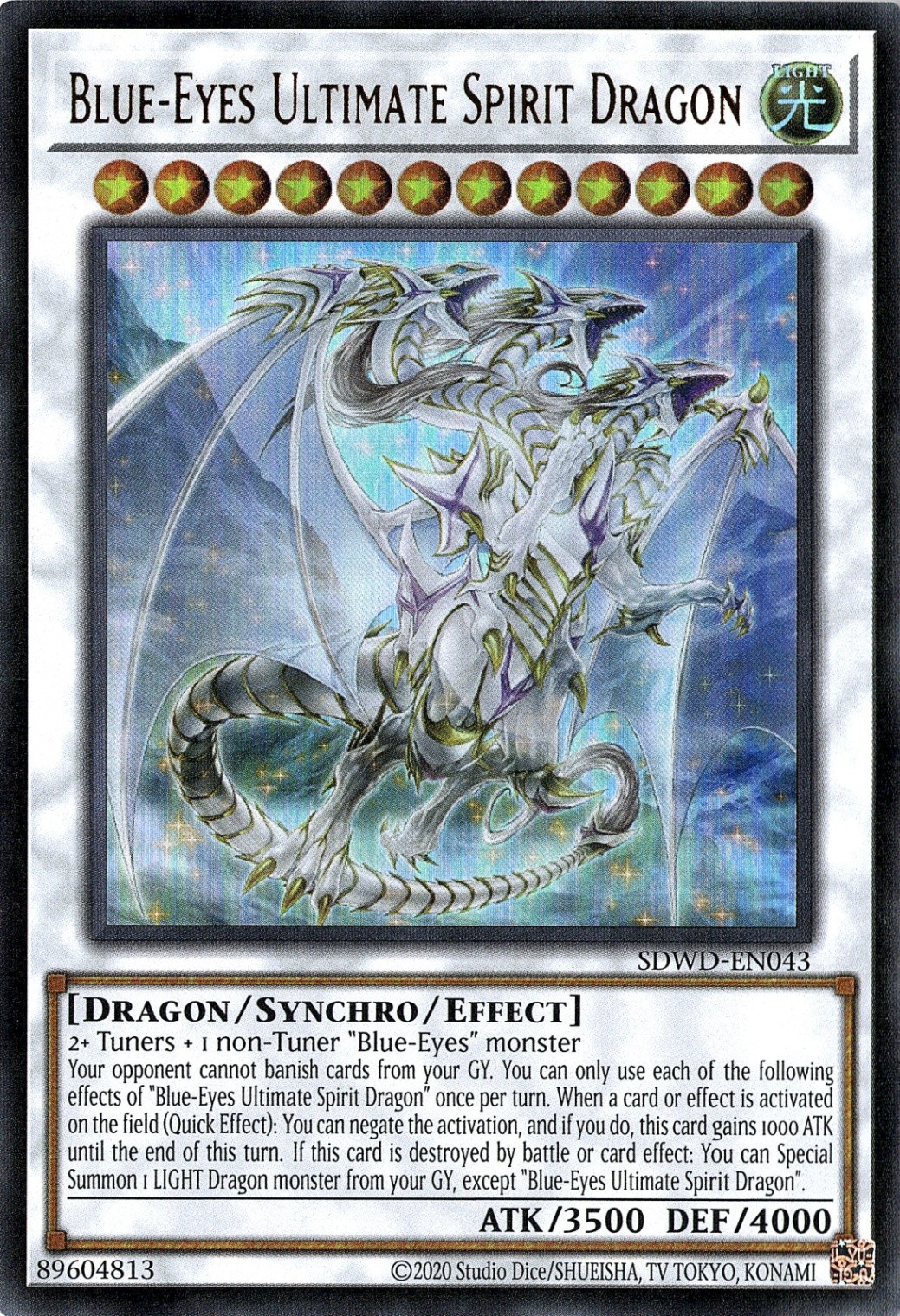 Blue-Eyes Ultimate Spirit Dragon (Unlimited) [SDWD-EN043] Ultra Rare | Pegasus Games WI