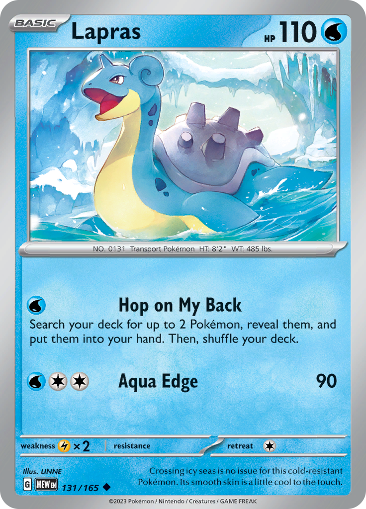 Lapras (131/165) [Scarlet & Violet 151] | Pegasus Games WI