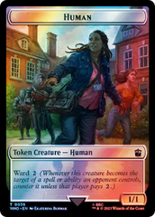Human (0038) // Clue (0055) Double-Sided Token (Surge Foil) [Doctor Who Tokens] | Pegasus Games WI