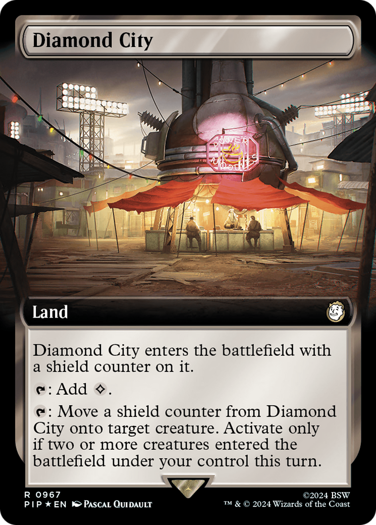 Diamond City (Extended Art) (Surge Foil) [Fallout] | Pegasus Games WI