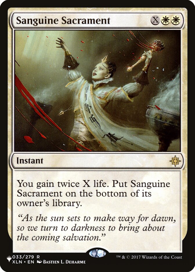 Sanguine Sacrament [The List] | Pegasus Games WI