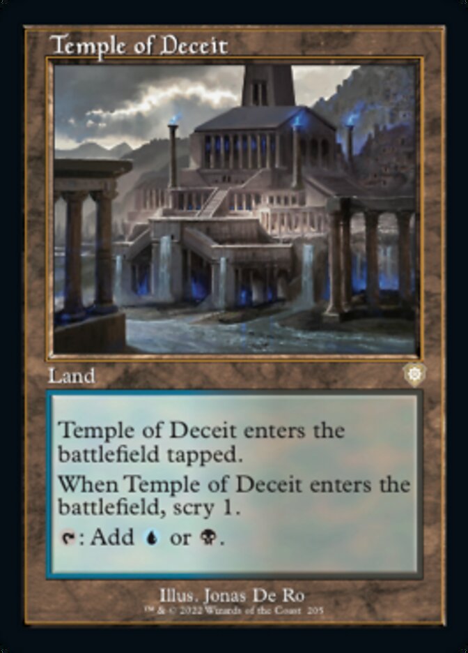 Temple of Deceit (Retro) [The Brothers' War Commander] | Pegasus Games WI