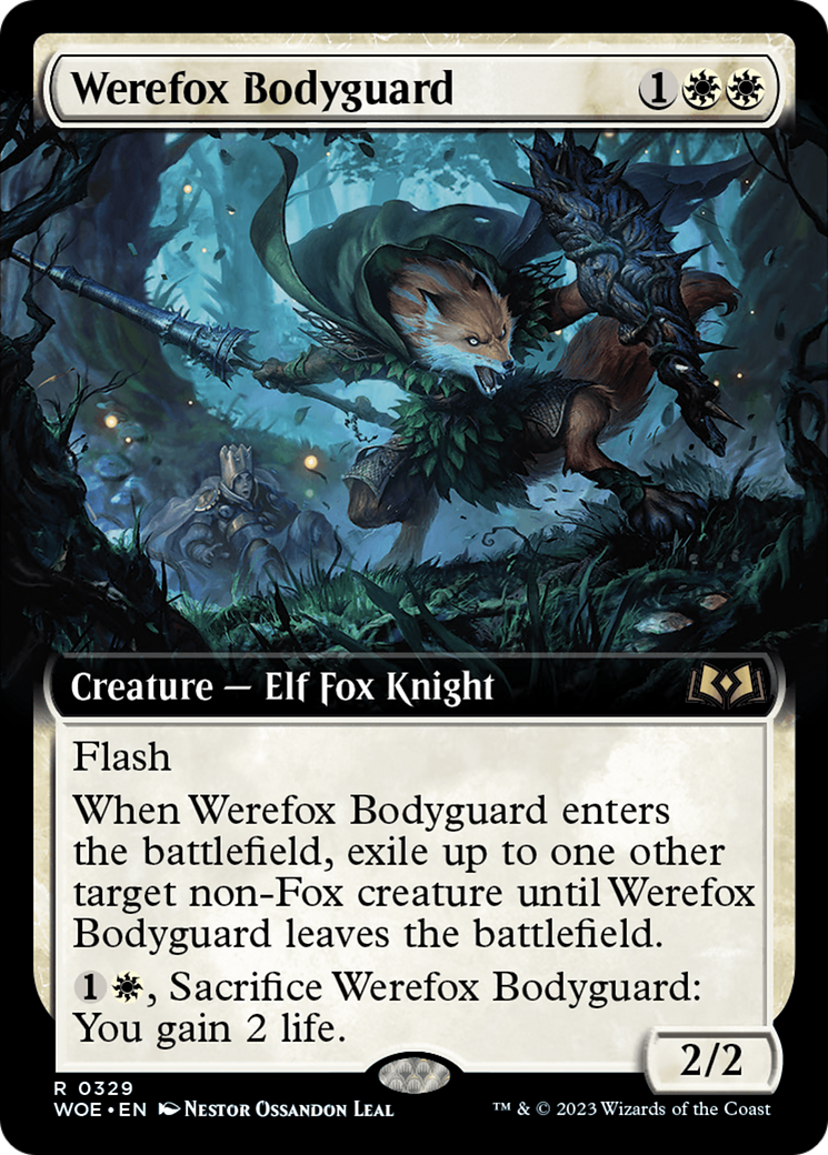 Werefox Bodyguard (Extended Art) [Wilds of Eldraine] | Pegasus Games WI