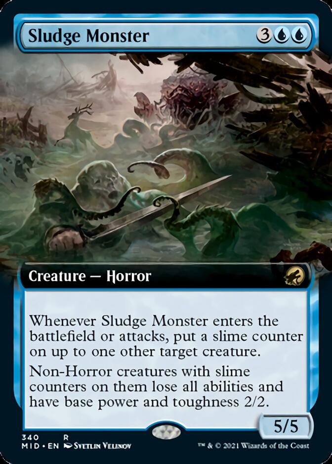 Sludge Monster (Extended Art) [Innistrad: Midnight Hunt] | Pegasus Games WI