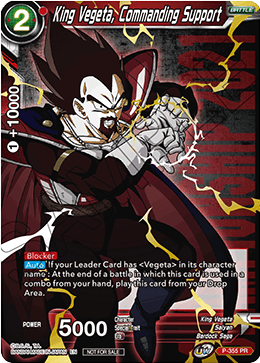 King Vegeta, Commanding Support (Gold Stamped) (P-355) [Tournament Promotion Cards] | Pegasus Games WI