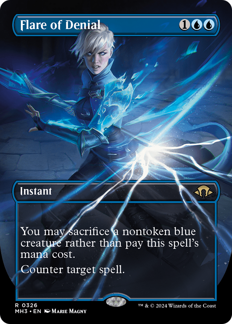 Flare of Denial (Borderless) [Modern Horizons 3] | Pegasus Games WI