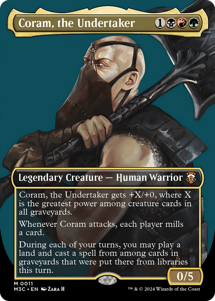 Coram, the Undertaker (Borderless) [Modern Horizons 3 Commander] | Pegasus Games WI