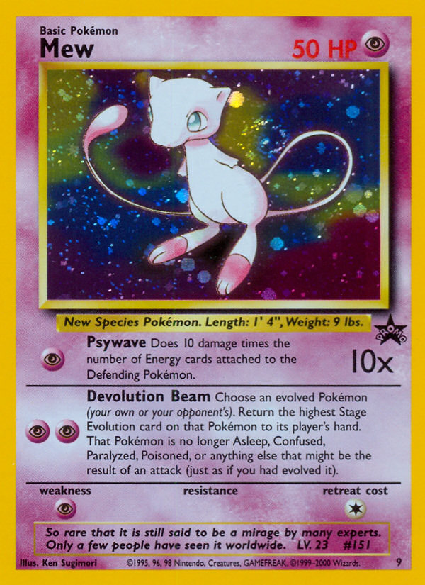 Mew (9) [Wizards of the Coast: Black Star Promos] | Pegasus Games WI