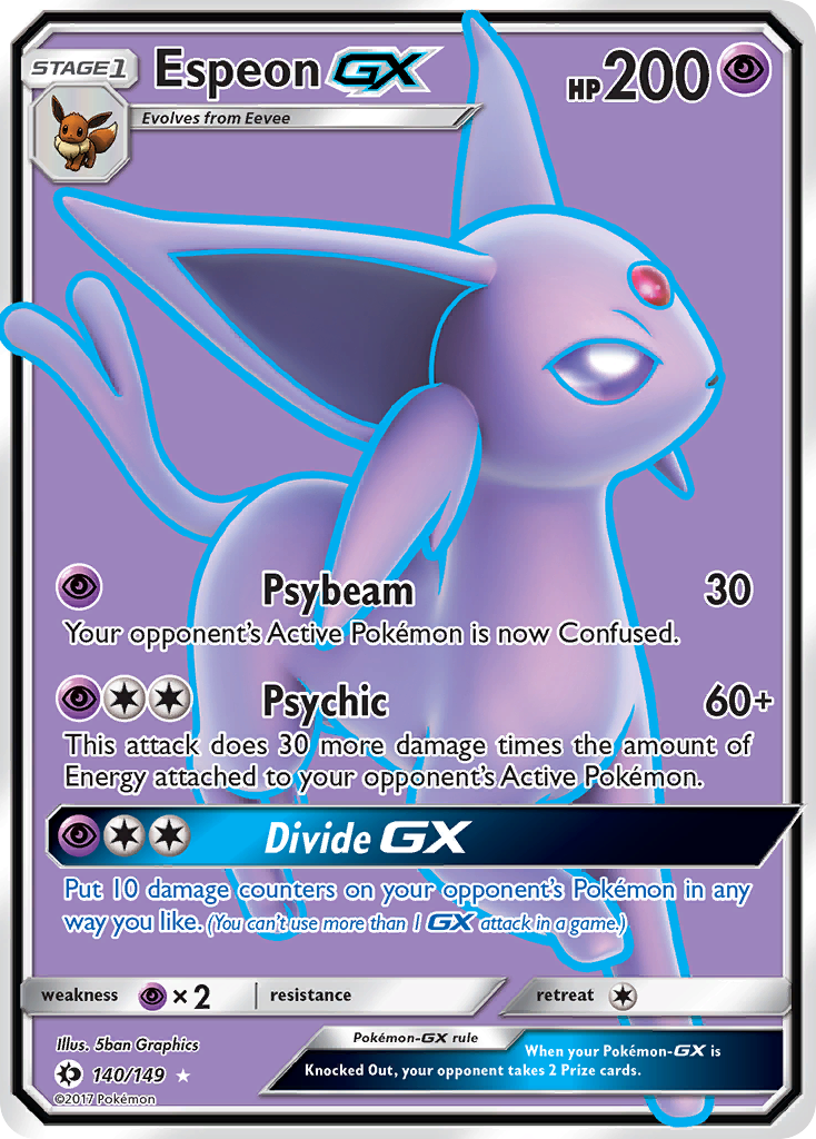 Espeon GX (140/149) [Sun & Moon: Base Set] | Pegasus Games WI