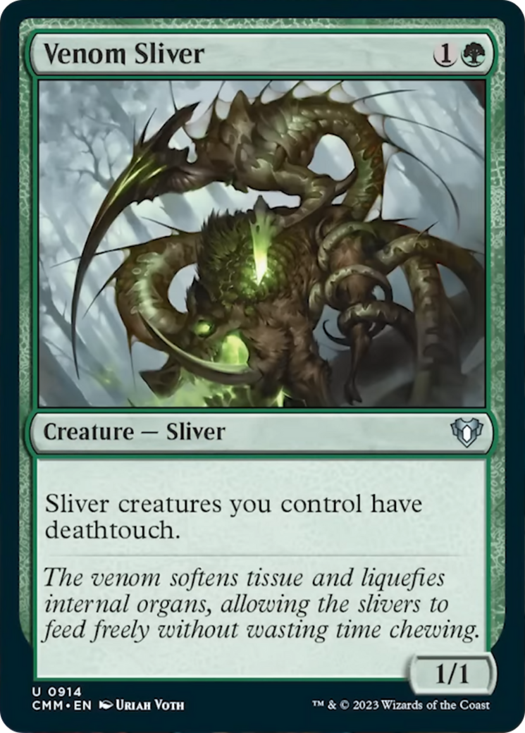 Venom Sliver [Commander Masters] | Pegasus Games WI