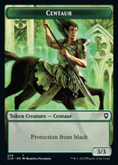 Horror // Centaur Double-Sided Token [Commander Legends: Battle for Baldur's Gate Tokens] | Pegasus Games WI