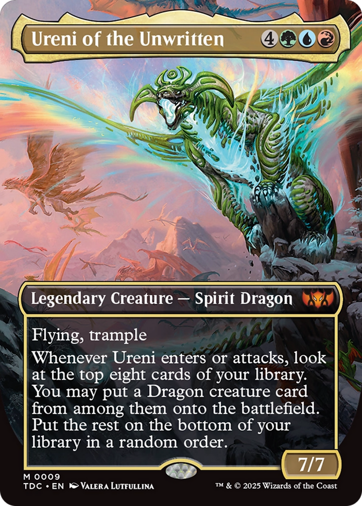 Ureni of the Unwritten (Borderless) [Tarkir: Dragonstorm Commander] | Pegasus Games WI