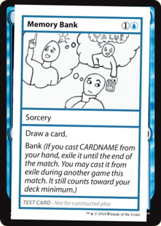 Memory Bank (2021 Edition) [Mystery Booster Playtest Cards] | Pegasus Games WI
