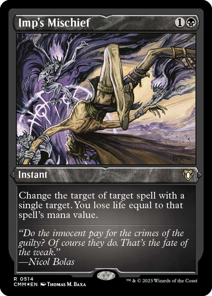 Imp's Mischief (Foil Etched) [Commander Masters] | Pegasus Games WI