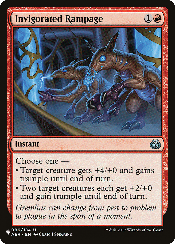 Invigorated Rampage [The List] | Pegasus Games WI