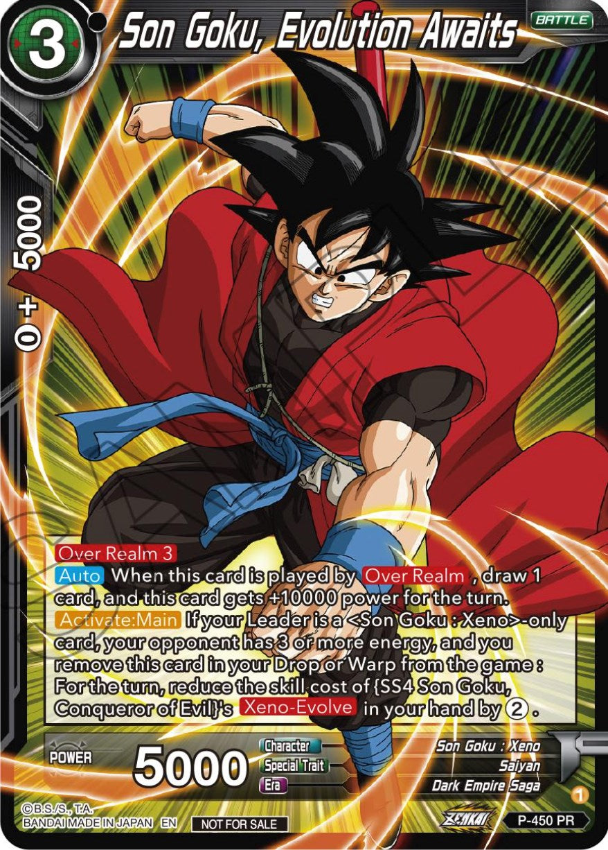 Son Goku, Evolution Awaits (P-450) [Tournament Promotion Cards] | Pegasus Games WI