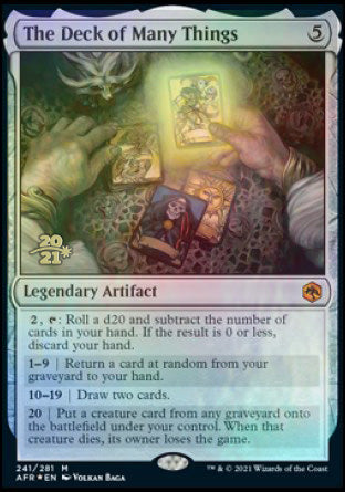 The Deck of Many Things [Dungeons & Dragons: Adventures in the Forgotten Realms Prerelease Promos] | Pegasus Games WI