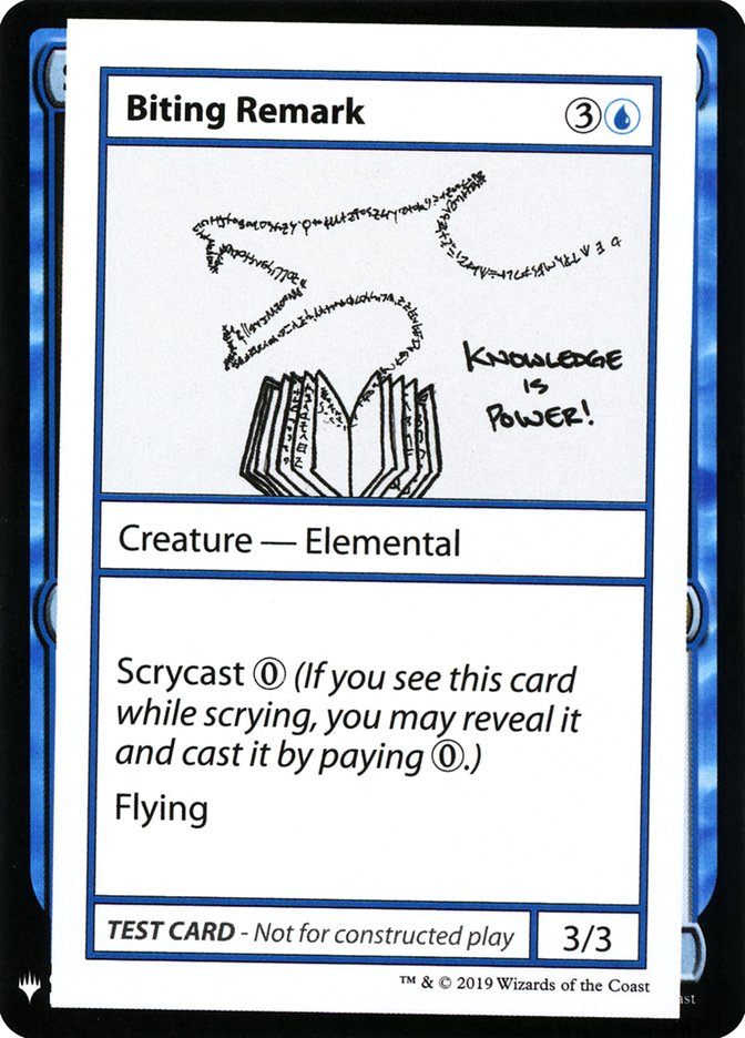 Biting Remark [Mystery Booster Playtest Cards] | Pegasus Games WI