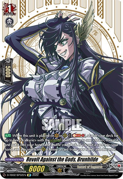 Revolt Against the Gods, Brunhilde (D-TB02/SP02EN) [Record of Ragnarok] | Pegasus Games WI