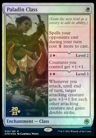 Paladin Class [Dungeons & Dragons: Adventures in the Forgotten Realms Prerelease Promos] | Pegasus Games WI