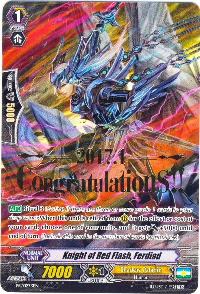 Knight of Red Flash, Ferdiad (Hot Stamped) (PR/0273EN) [Promo Cards] | Pegasus Games WI