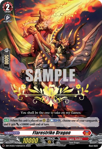 Flarestrike Dragon (Hot Stamped) (BSF2022/VGD02EN 2022) [Bushiroad Event Cards] | Pegasus Games WI