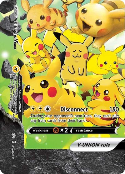 Pikachu V-UNION (SWSH141) (Celebrations) [Sword & Shield: Black Star Promos] | Pegasus Games WI