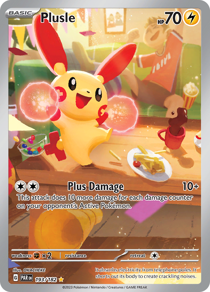 Plusle (193/182) [Scarlet & Violet: Paradox Rift] | Pegasus Games WI