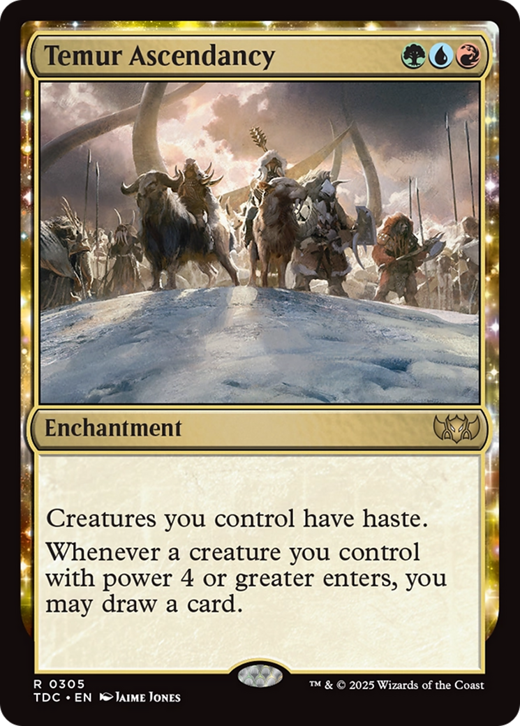 Temur Ascendancy [Tarkir: Dragonstorm Commander] | Pegasus Games WI