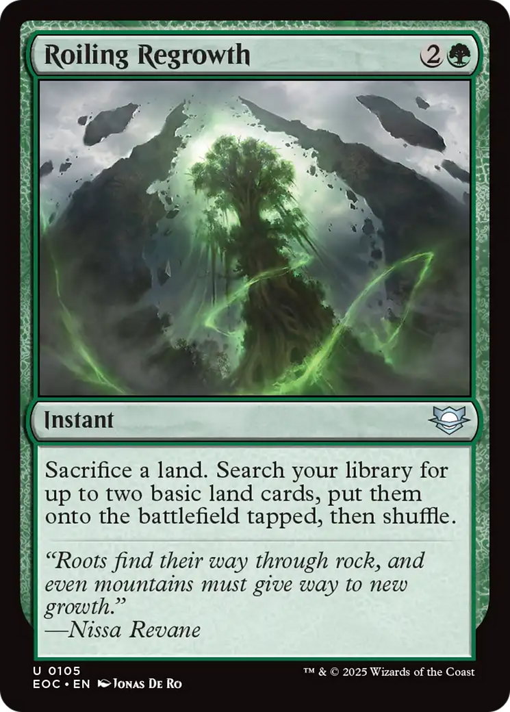 Roiling Regrowth [Edge of Eternities Commander] | Pegasus Games WI