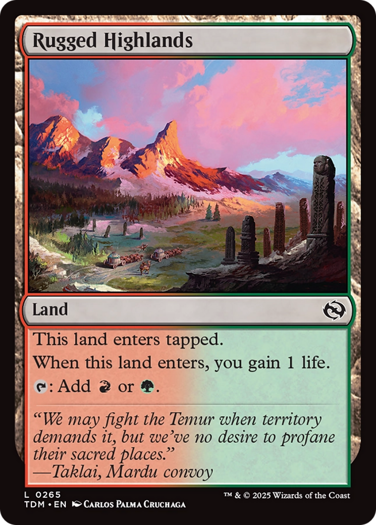 Rugged Highlands [Tarkir: Dragonstorm] | Pegasus Games WI