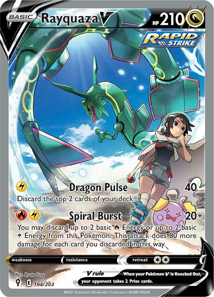 Rayquaza V (194/203) [Sword & Shield: Evolving Skies] | Pegasus Games WI