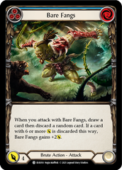 Bare Fangs (Blue) [EVR010] (Everfest)  1st Edition Rainbow Foil | Pegasus Games WI