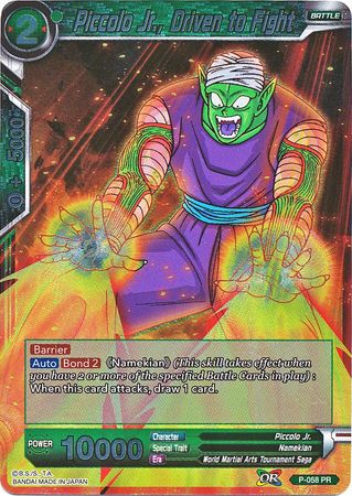 Piccolo Jr., Driven to Fight (P-058) [Promotion Cards] | Pegasus Games WI