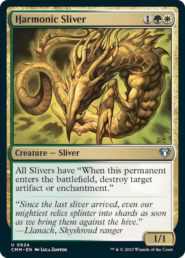 Harmonic Sliver [Commander Masters] | Pegasus Games WI
